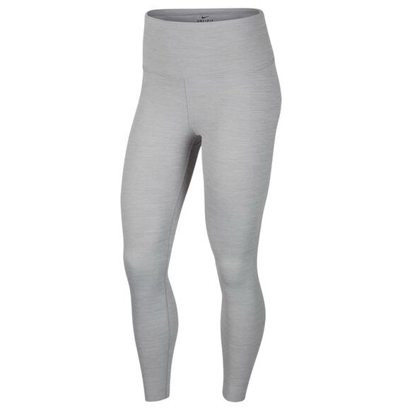 Nike Leggings Women's Size Medium Yoga 7/8 Gray CU5360-073 - Picture 1 of 8
